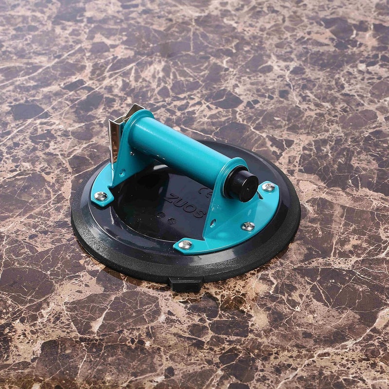 ZUOS 8" NEW Glass Suction Cup for Granite & Glass Lifting, (Suitable for flat and rough surfaces) Vacuum Suction Cup with Metal Handle and ABS Pump,350lbs Load Capacity (suction cup-B) - Image 5